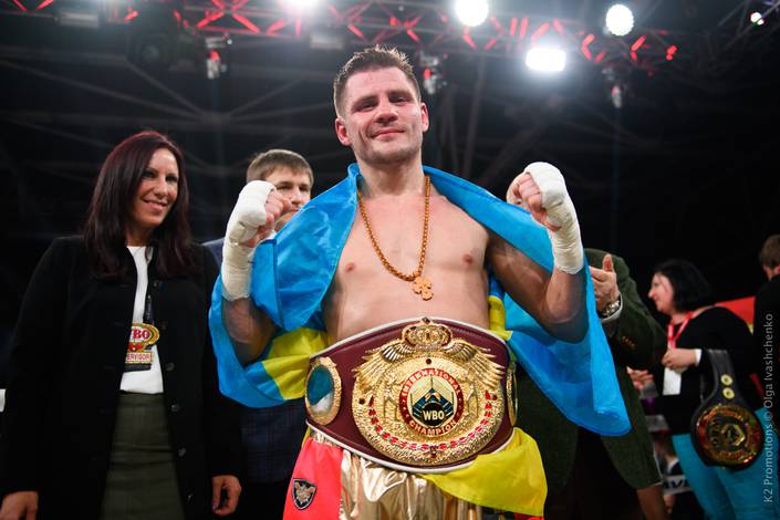 an image of Denys Berinchyk wearing his title belt